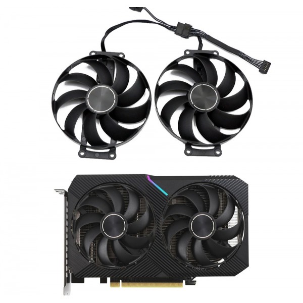 Set 2 Ventilatoare 87mm T129215SU 6pini Asus Mini Dual OC, 0.5A