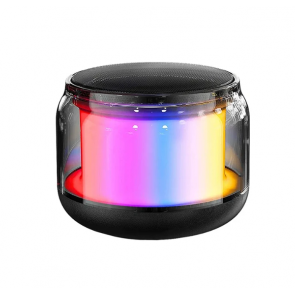 Boxă Portabilă Bluetooth Subwoofer LED fără Fir - Sunet Surround Multicolor, Baterie 500 mAh, Bluetooth 5.0, Hands-Free, Carcasă Durabilă