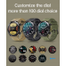 CEAS Smart MEVADEN HD, Apel Bluetooth, Monitorizare Fitness și Cardiacă Compatibil Android și iOS, Army Green