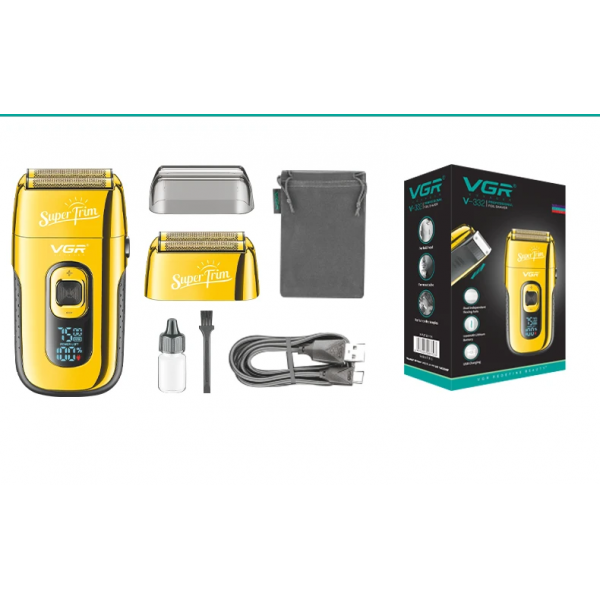 Aparat de ras profesional VGR "Super Trim" V-332, 1200mAh, GOLD