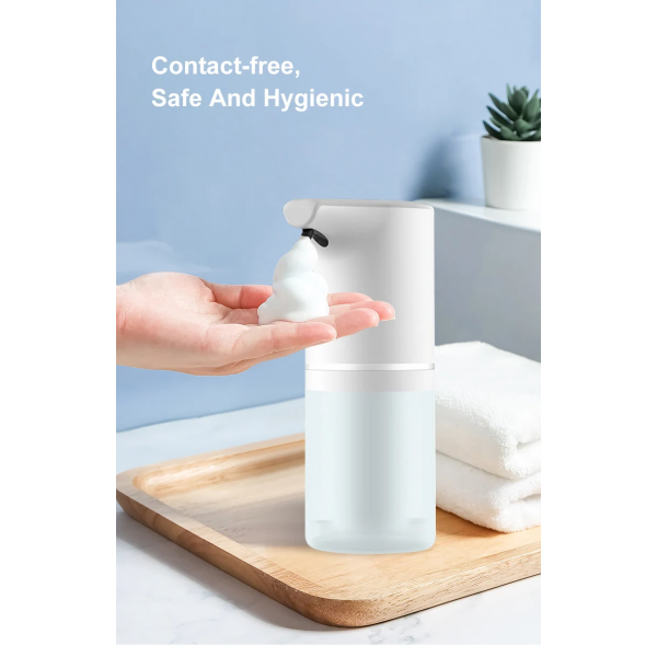 Dispenser de săpun spuma cu senzor infraroșu, pentru baie, USB, Doza inclusa