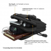 Pouch Militar, spatiu telefon, pix, rezistent la apa, 2 compartimente