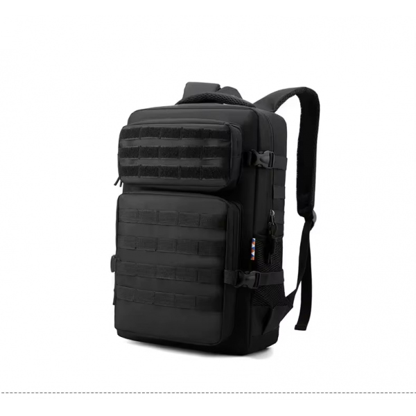 Rucsac Militar Tactic, 4 compartimente, impermeabil, 40L,Nylon 1000D, Negru