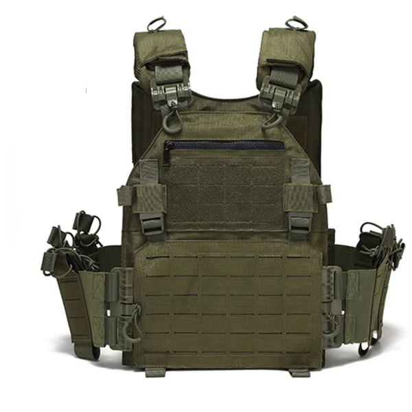Vestă Tactică Avansată Multifuncțională, MOLLE, Fast release, Plate Carrier, Olive