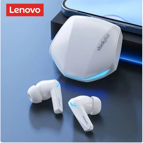 Căști Bluetooth Lenovo GM2 Pro Alb - Versiune V5.3, Gaming, Low Latency